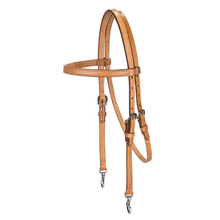 Tabelo® Browband Training Headstall, Color: light-oil, Size: Horse