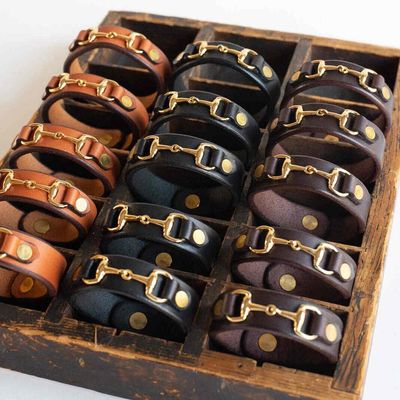 The Leather Bit Bracelet