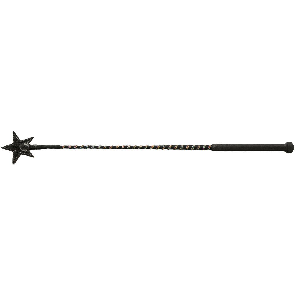 24" Star Shaped Sparkle Crop, Color: BLK