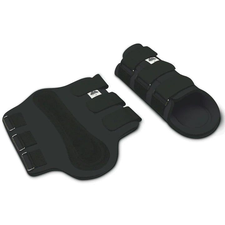 Neoprene Front Splint Boots, Color: BLK, Size: XXS