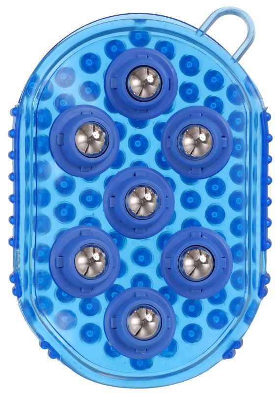 Tough1® Rubber Jelly Massage Mitt, Color: Blue