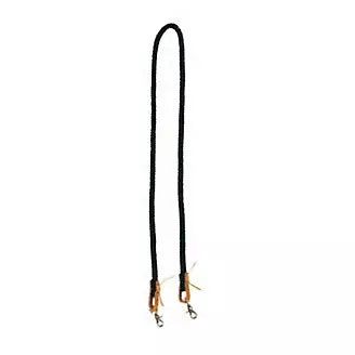 Triple E Nylon Extra Long Trail Rein w/Snap Ends, Color: Black
