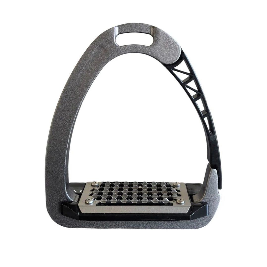 Tech Safety Stirrups, Color: DGRY, Size: 4.5"