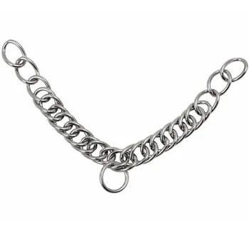 Twin Link Curb Chain, Size: Horse