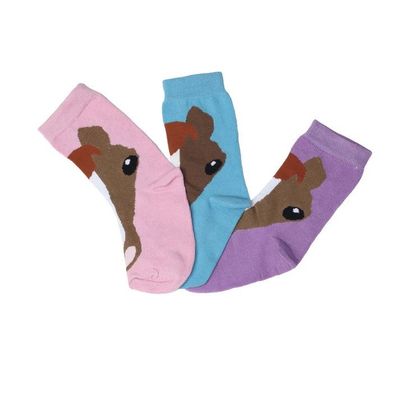 Youth Horse Face Crew socks