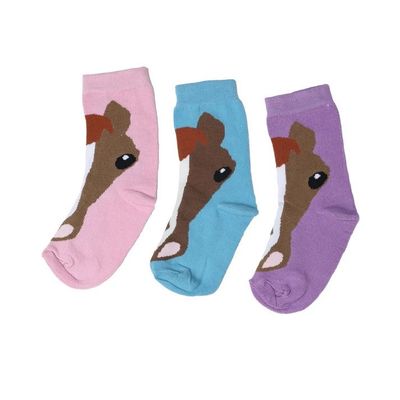 Youth Horse Face Crew socks