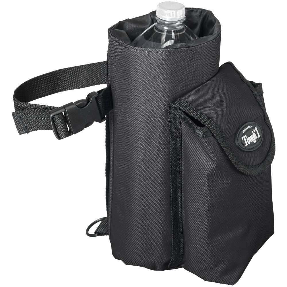 Water Bottle Carrier with Pocket, Color: black-1