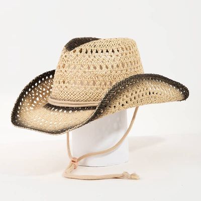 Western Straw Weave Rope String Cowboy Hat