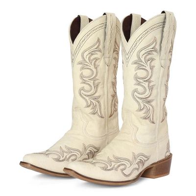Women's Snip Toe Paris Embroidered Western Boots