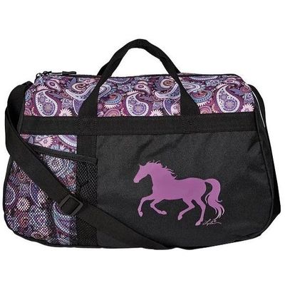 “Lila” Patterned Horse Duffle Bag