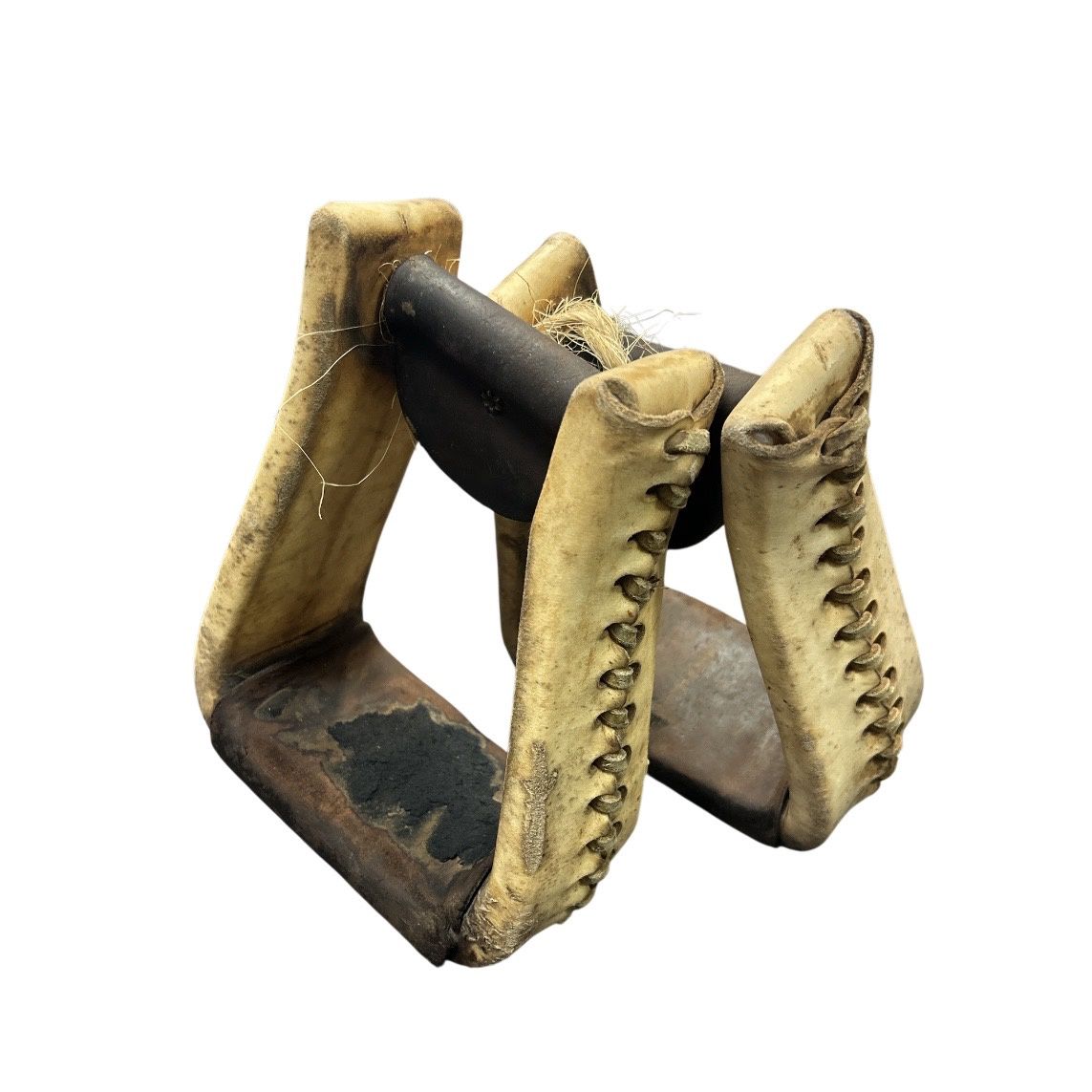 KHS-E Western Stirrups, Option: Rawhide