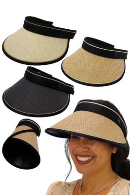 Roll-up Sun Visor Paper Straw