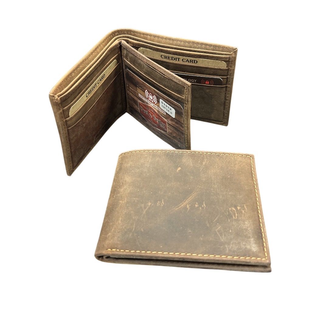 SIT Leather Wallet, Variant: Square Fold