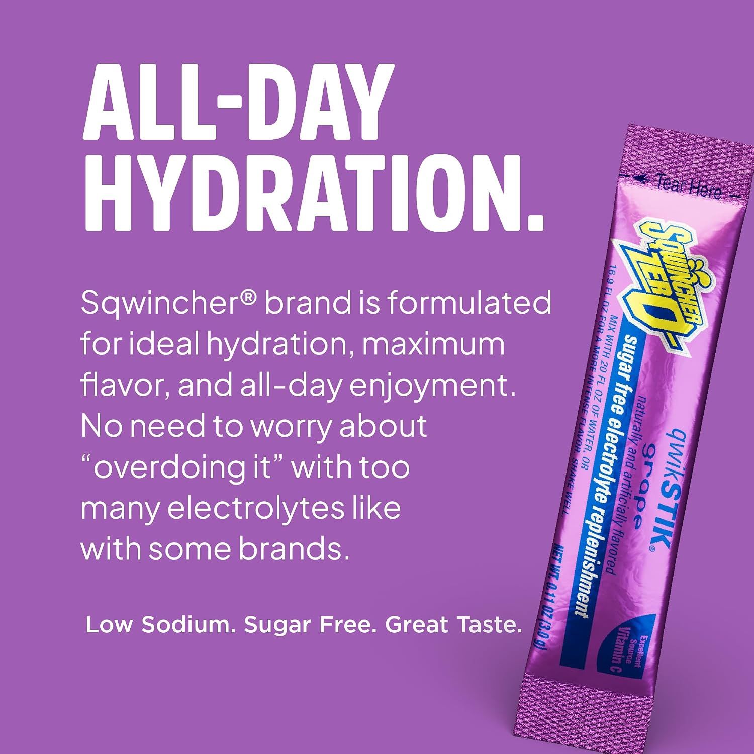Qwik-Stik Zero Sugar, Flavor: Grape