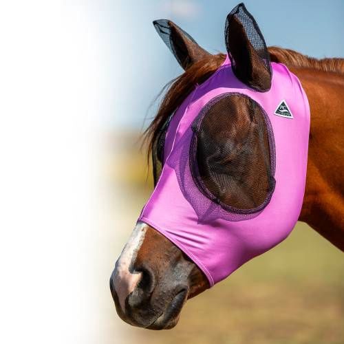 Comfort Fly Mask, Color: PNK, Size: XXS
