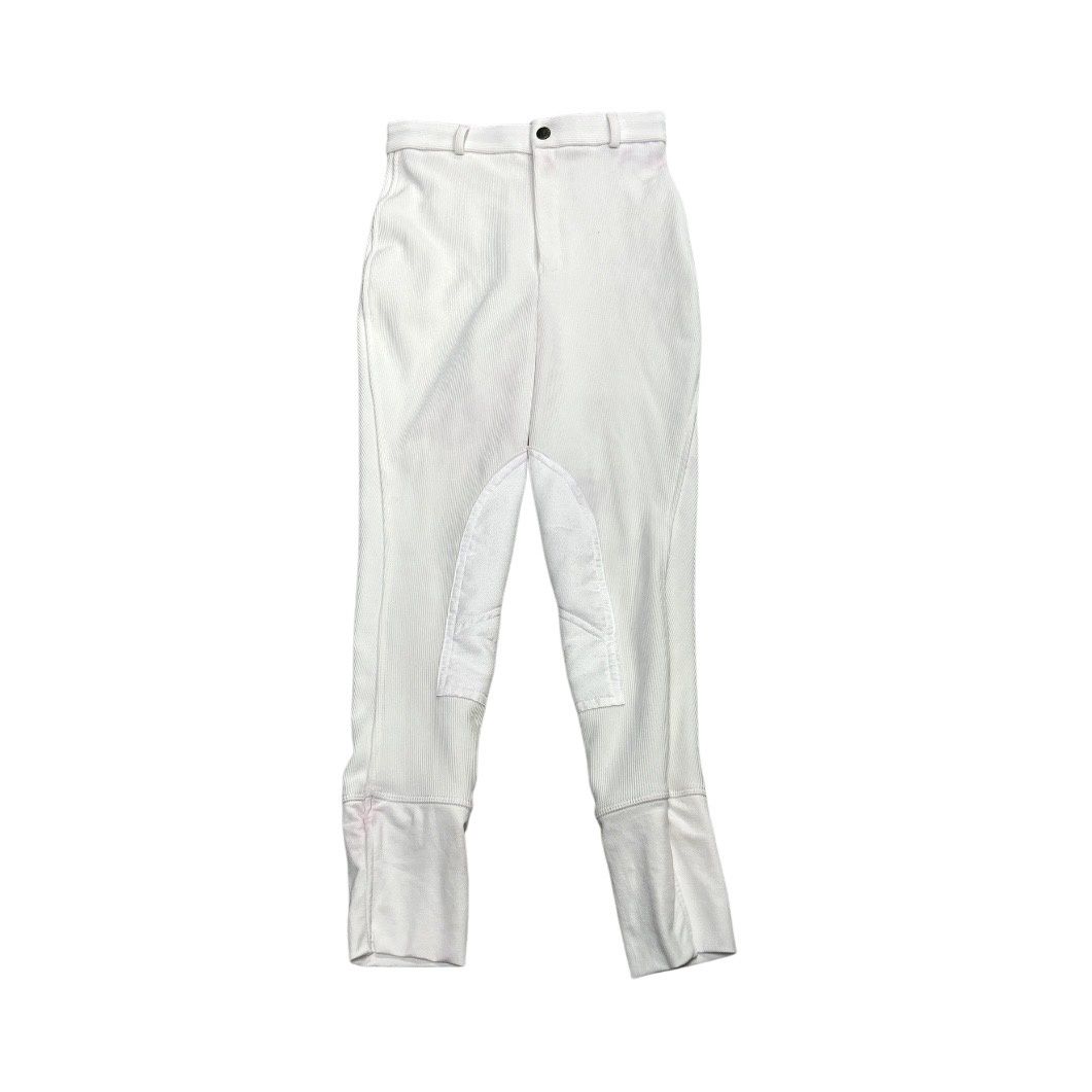 Tuff Rider 24 White Knee Patch Breech