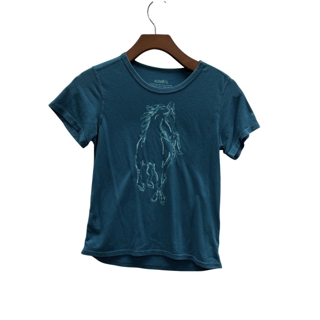 Kids L Kerrits Teal Tee