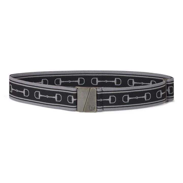 Kids Snaffle Stretch Riding Belt, Color: BLK, Size: O/S