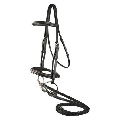 Raised Padded Comfort Crown Bridle w/ Reins