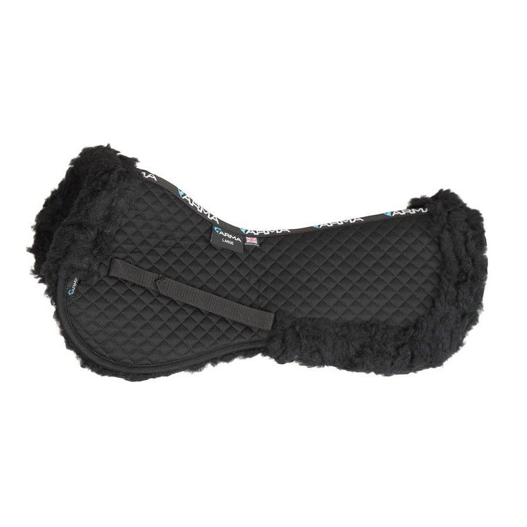High Wither Fleece Half Pad, Color: BLK, Size: L