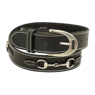 Stirrup Buckle Leather Belt
