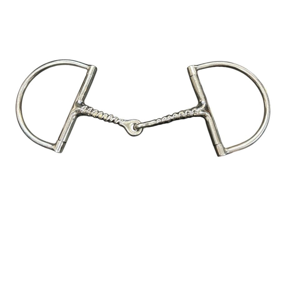 KHS-E 5.25" Twisted Corkscrew Dee Ring Snaffle