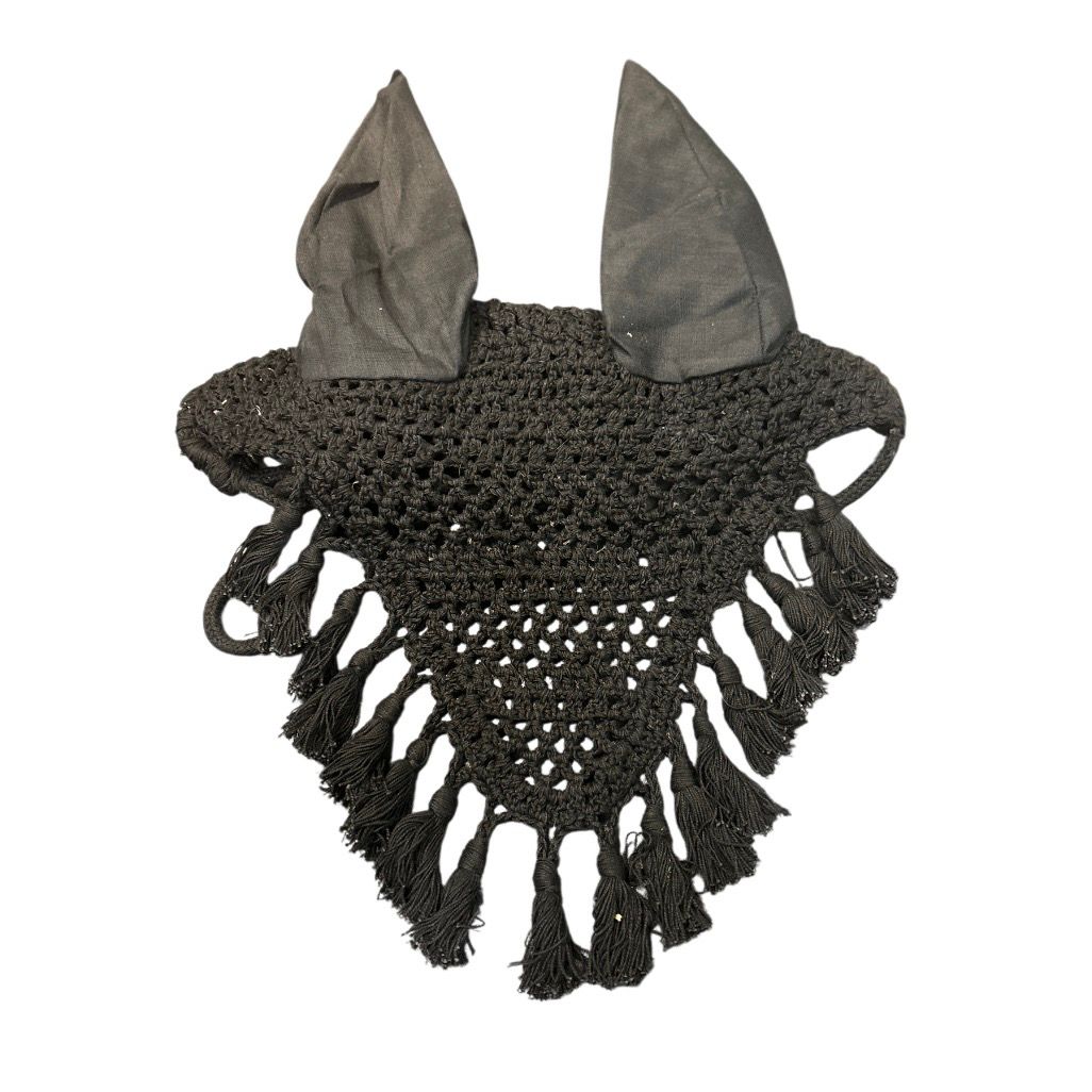KHS-E Black Crochet Bonnet