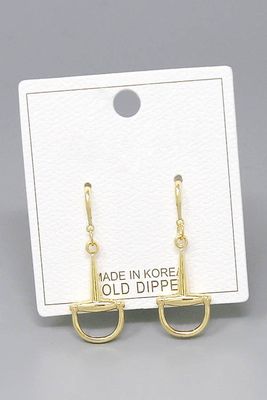 Snaffle Bit Drop Earrings