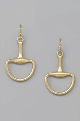 Horse Bit Dangle Earrings Satin