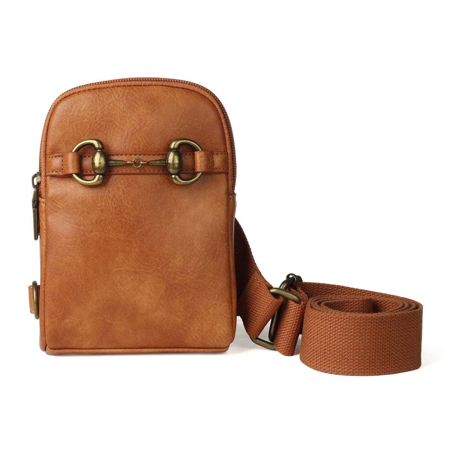 Crossbody Phone Bag, Color: BRN