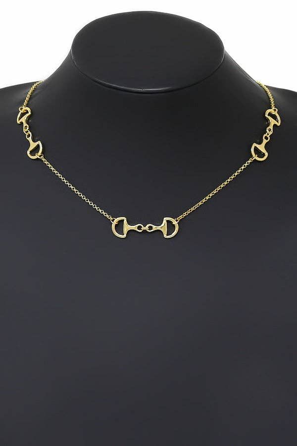 Horse Bit Short Necklace