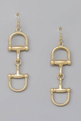 Horse Bit Dangle Earrings