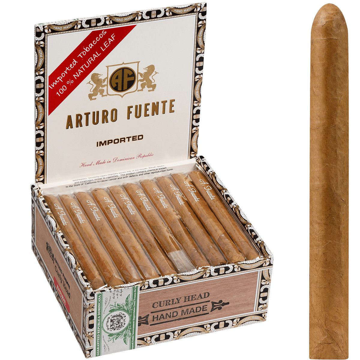 ARTURO FUENTE CURLY HEAD NATURAL 6 1/2 X 43