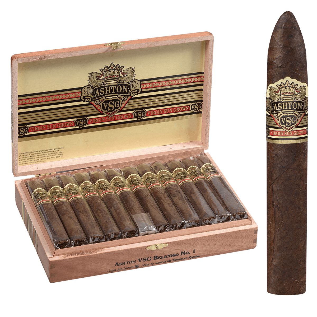 ASHTON VSG BELICOSO #1 5.25" CIGAR
