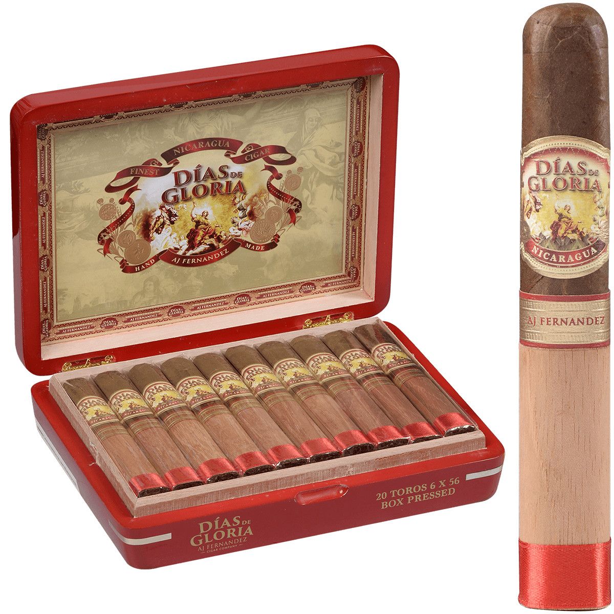 AJ FERNANDEZ DIAS DE GLORIA TORO 6 X 56