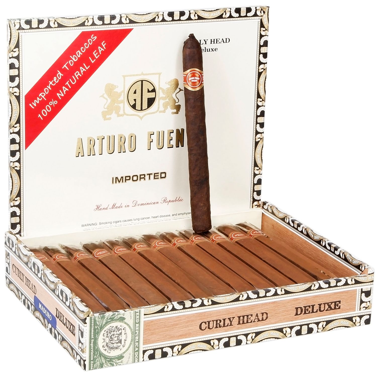 ARTURO  FUENTE MADURO CURLY HEAD DELUXE 6"1/2 * 43