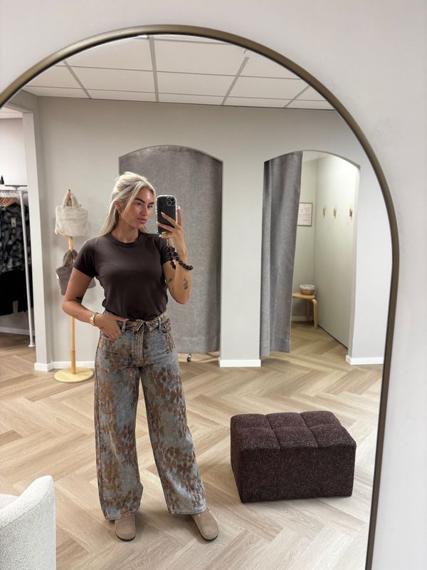Fleur Wide Leg Jeans Queen Hearts