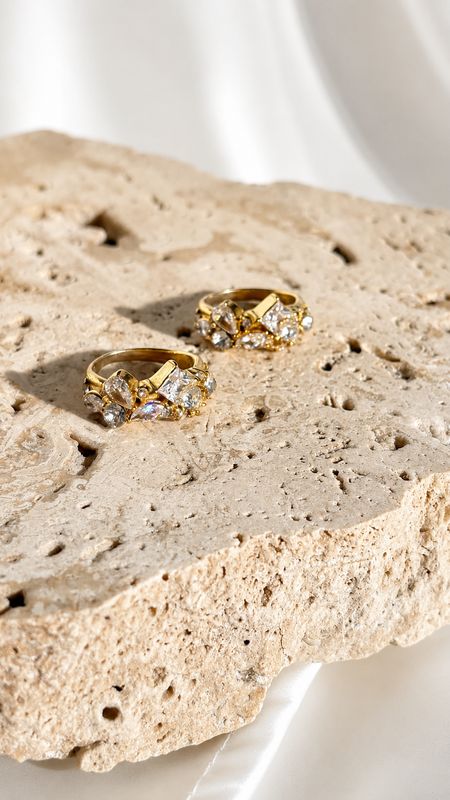 Crown Diamante Ring Size 7