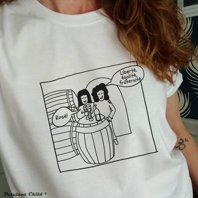 Liberté, egalité, fraternité, rosé! t-shirt