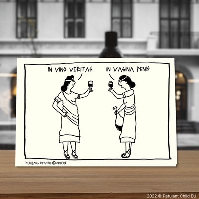 In vino veritas kartolina
