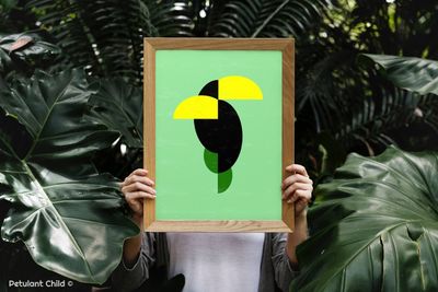 Perfect Fit Of Toucans Art Print A4