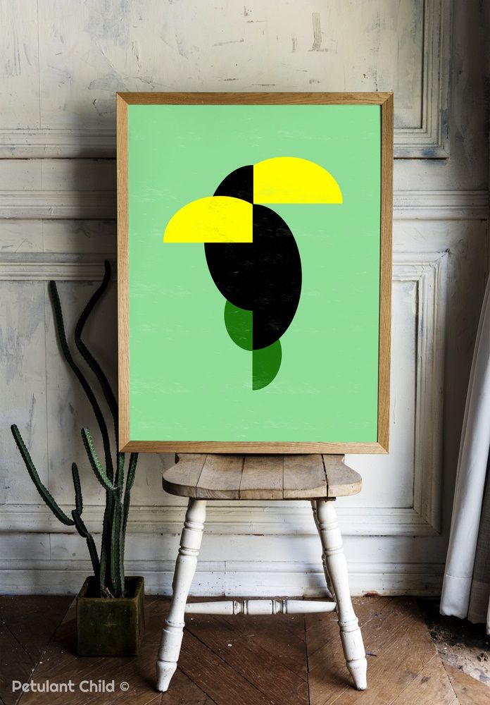 Perfect Fit Of Toucans Art Print A4