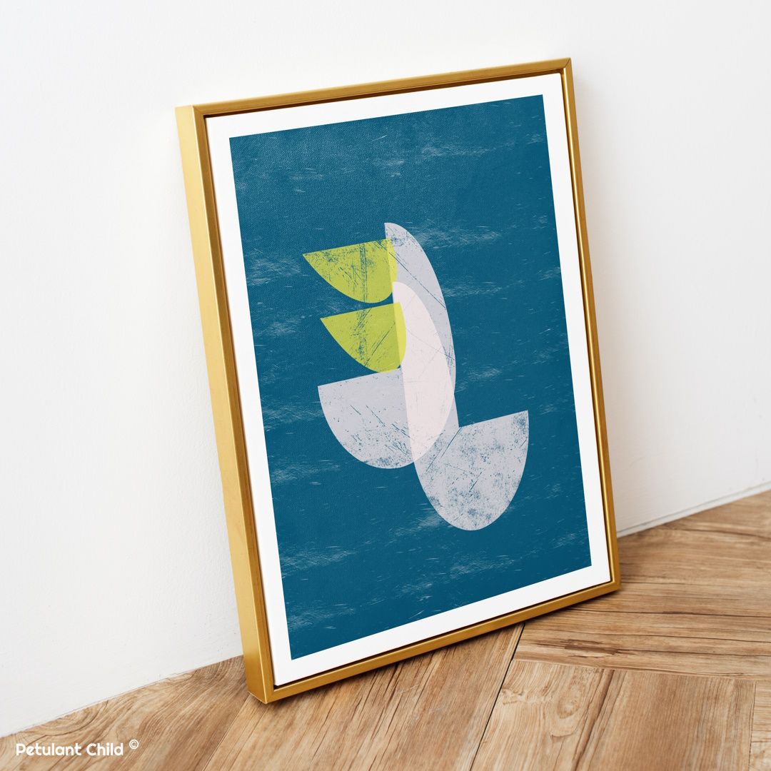 Pelicans On A Sea Of Love Art Print A4
