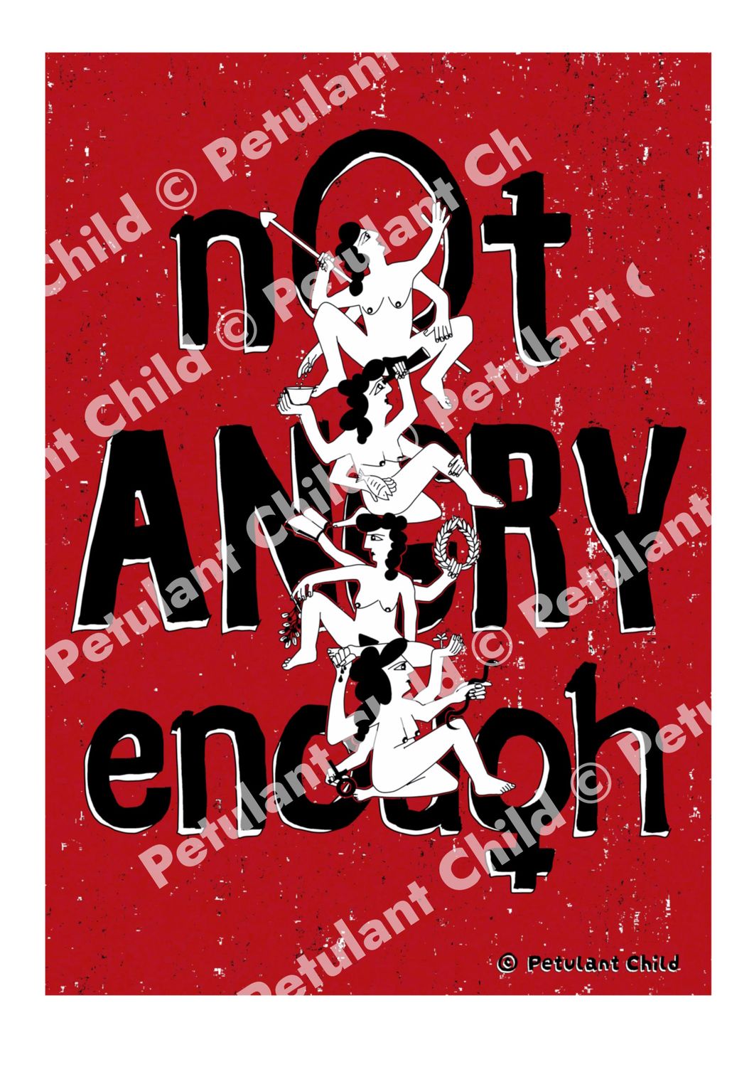 Not Angry Enough Art Print A3 2 varieties