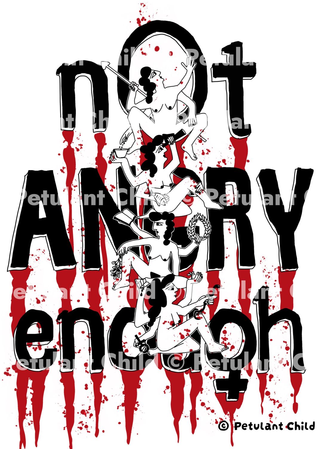 Not Angry Enough Art Print A3 2 varieties