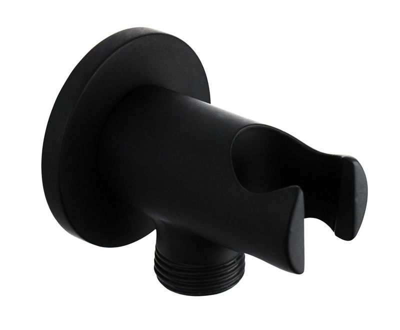 Supporto con presa d'acqua 1/2 Supporto con presa d'acqua 1/2" per doccetta nera tonda serie RCT (AQG)