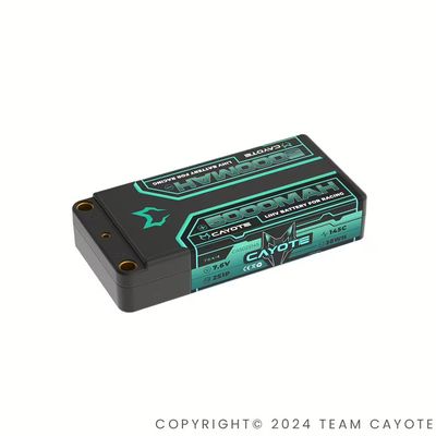 CAYOTE Racing 5000mAh 2S Shorty LiPo Battery 7,6V 145C 179g