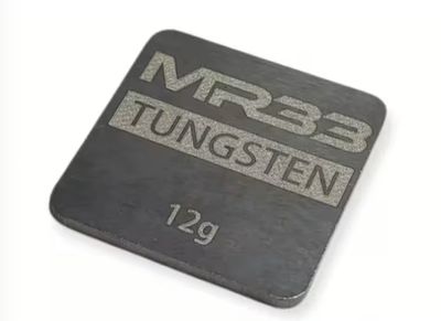 MR33 Tungsten (Wolfram) Gewicht 21x21x1,5mm - 12g