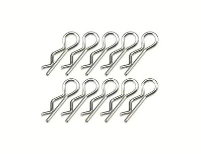 MR33 Body Clips M Silver (10)