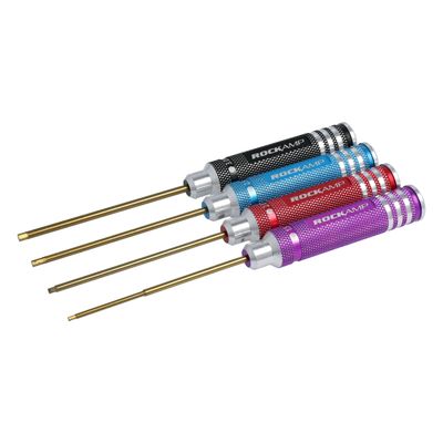Rockamp Hex Wrench Set 1.5 / 2.0 / 2.5 / 3.0mm HSS Titan plated